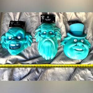 Disney Hitchhiking Ghosts Glow In The Dark Masks Lot Haunted Mansion NEW!!